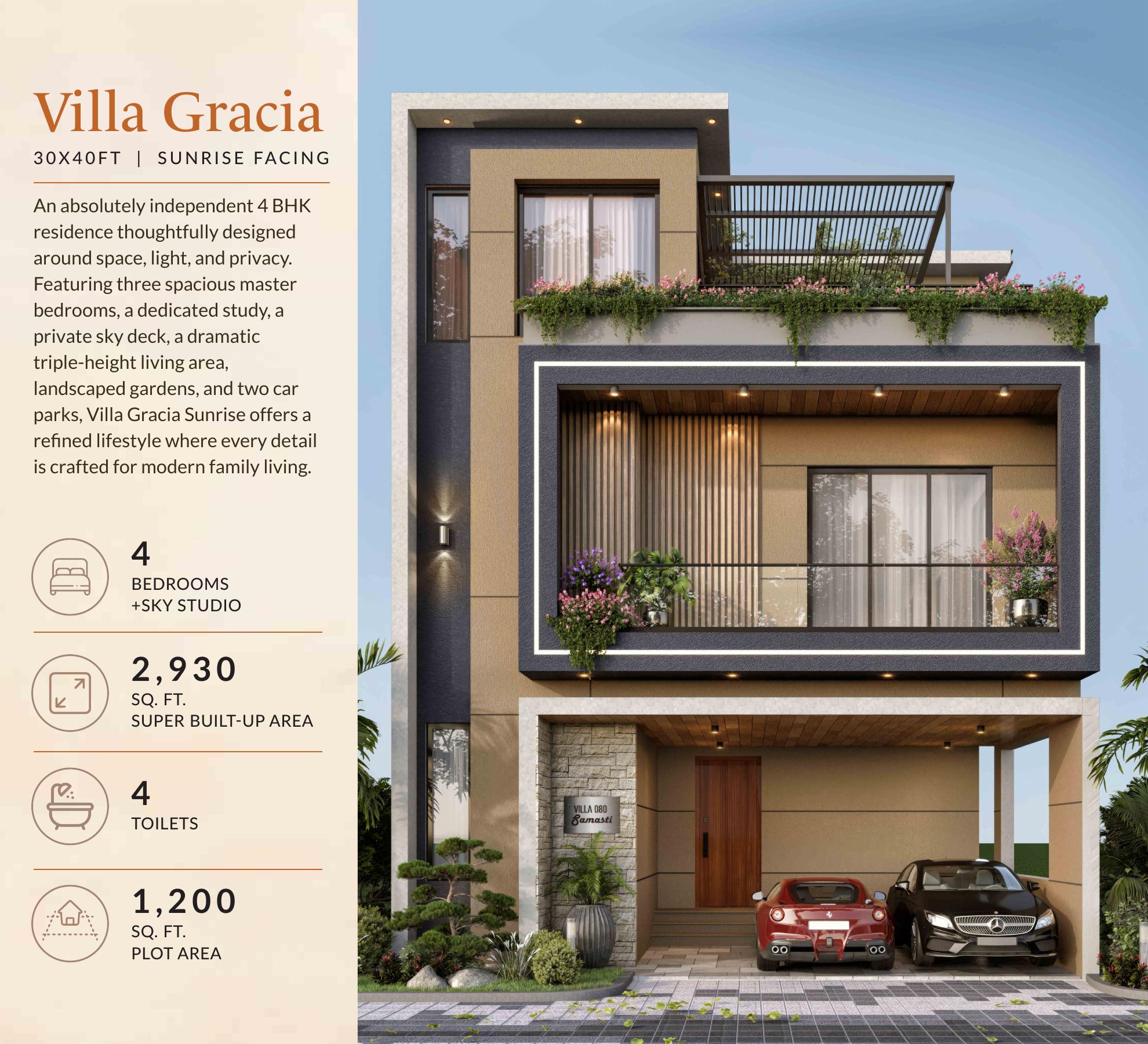 Villa Gracia Sunrise Mediterranean elevation