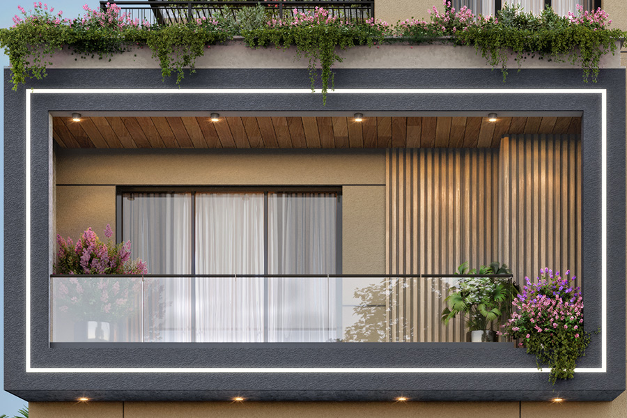 glass balcony